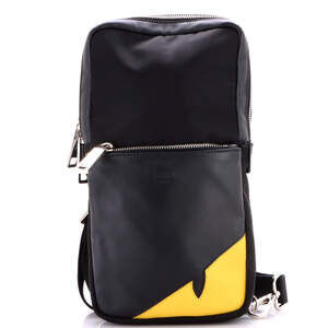 Fendi Medium Monster Sling Bag Nylon and Leather